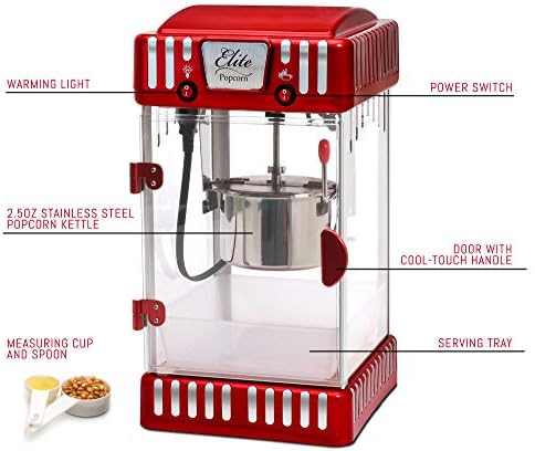 Popcorn machine rental with 500 grams of premium popcorn kernels for parties and events