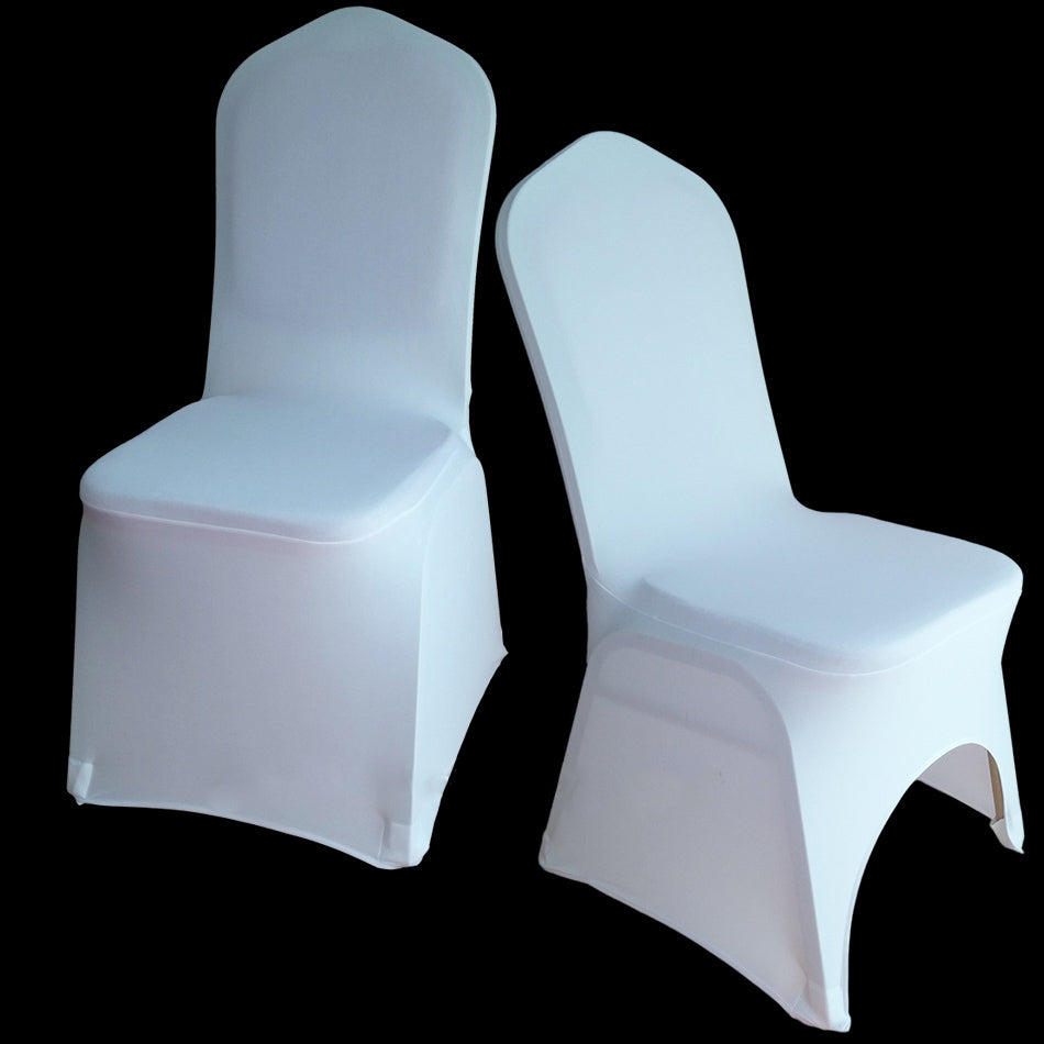 Spandex chair cover for events in stretch fabric for weddings, banquets, and formal gatherings