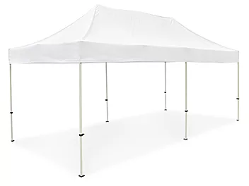 10x20 event tent canopy with waterproof white top and collapsible steel frame for outdoor use