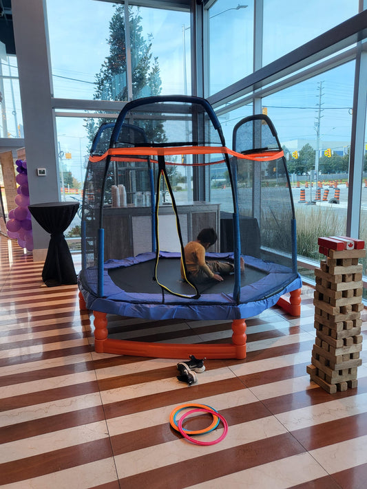 7 ft bouncy castle jumper with bright colors for kids’ parties and events