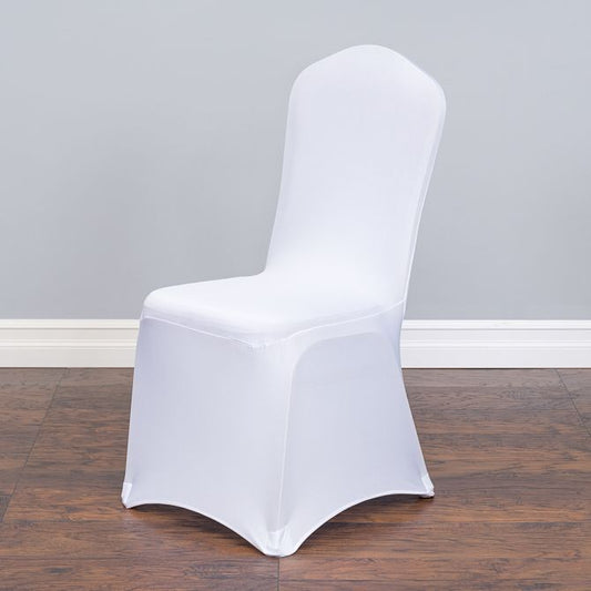 Spandex chair cover for events in stretch fabric for weddings, banquets, and formal gatherings