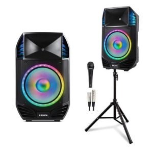 Speakers with Microphone and Stand – Complete Audio Setup for Events