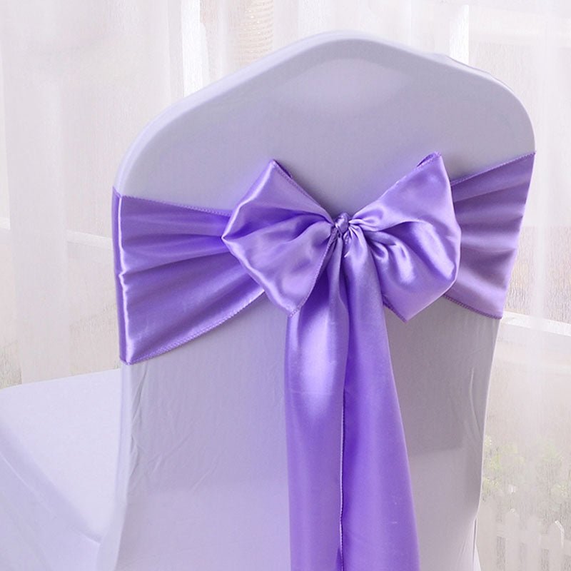 Satin Silk Chair Sash – Decorative Satin Accessory for Event Chairs