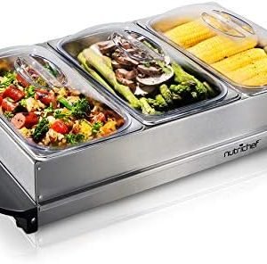 Electric Buffet with 3 Compartments – Keep Food Warm and Ready