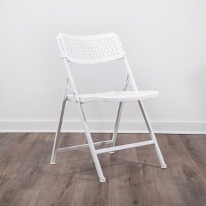 Folding White Chair – Lightweight Plastic Event Seating